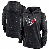 Women's Houston Texans Nike Anthracite 2021 NFL Crucial Catch Therma Pullover Hoodie,baseball caps,new era cap wholesale,wholesale hats